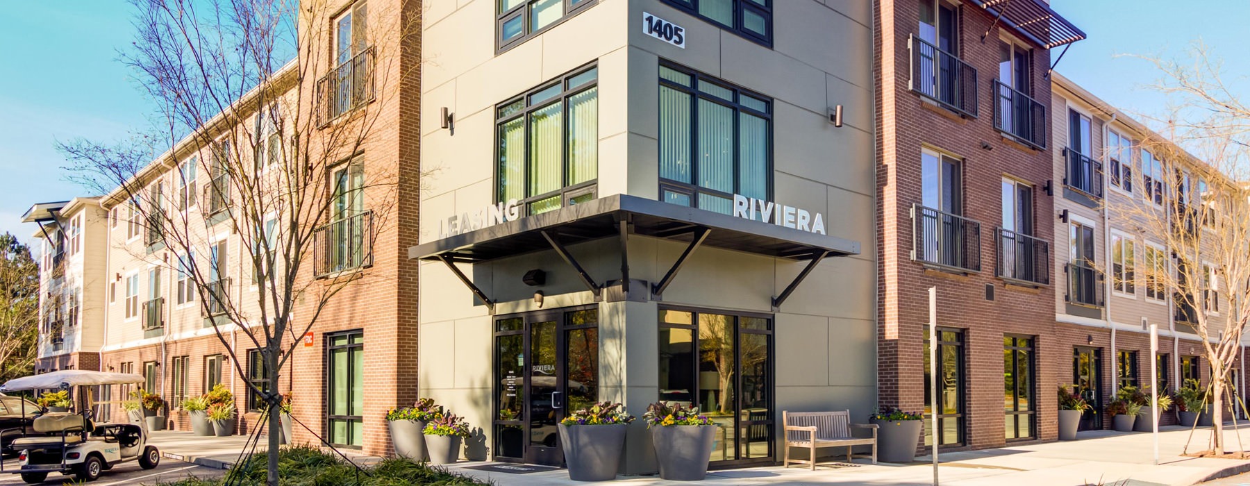 exterior entrance to Riviera at Seaside